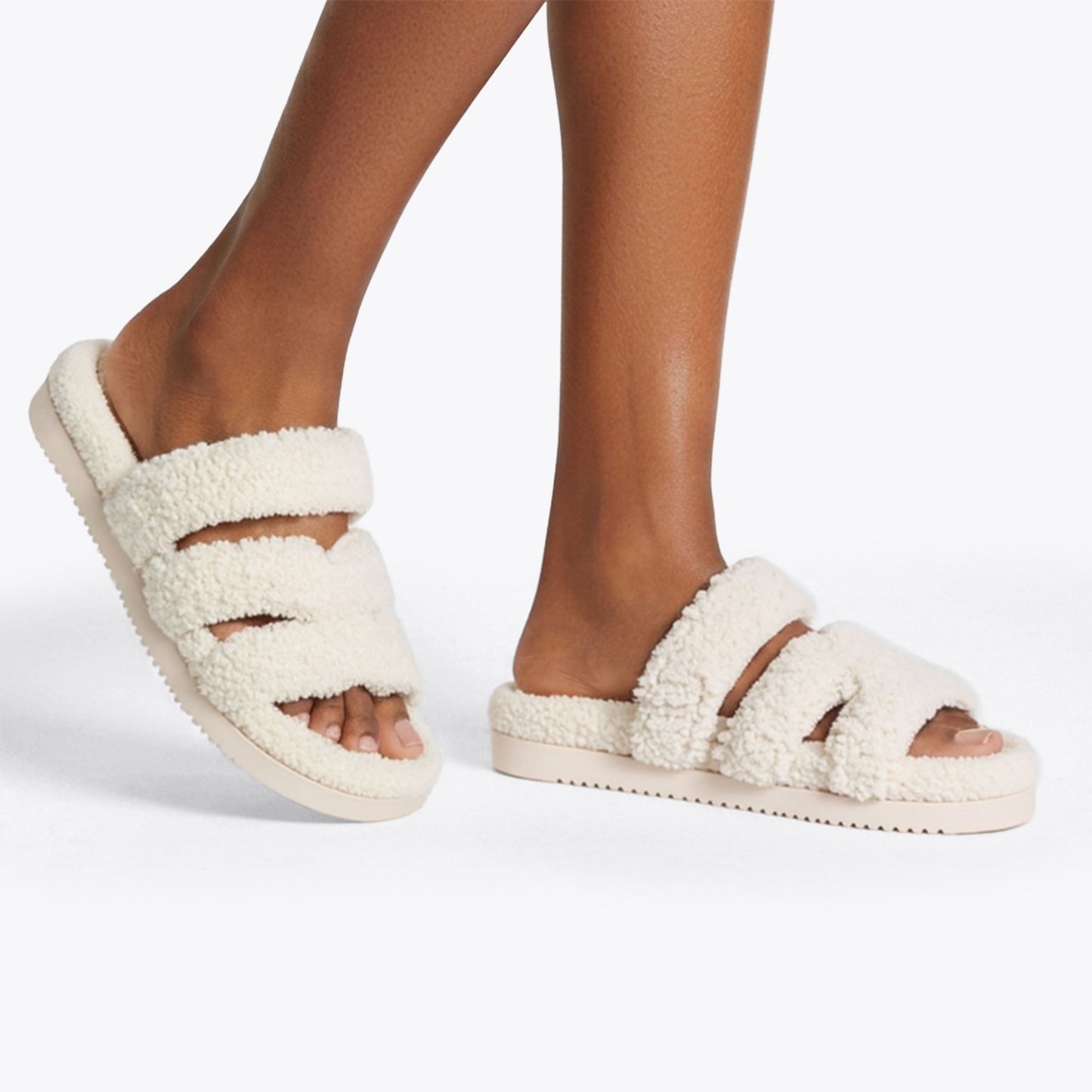 Missile Flat Sandal White