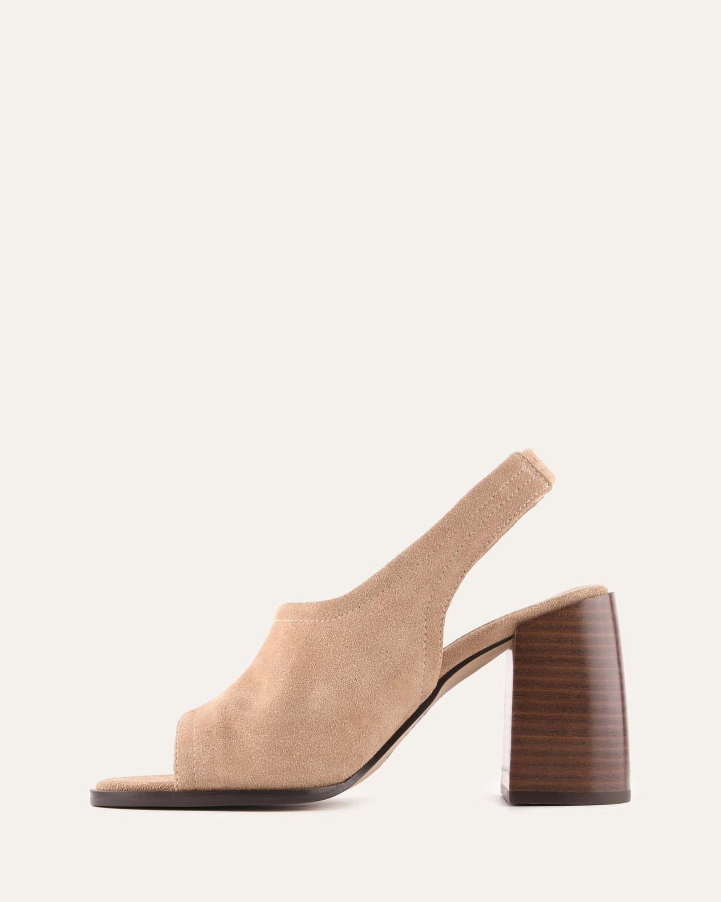 VALARIE HIGH HEEL SANDALS LATTE SUEDE