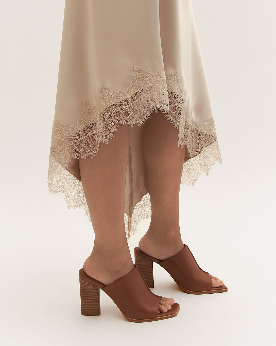 ZULU HIGH HEEL SANDALS TUSCAN TAN LEATHER