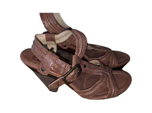 Tan strappy sandals size 10 - Pre-Loved