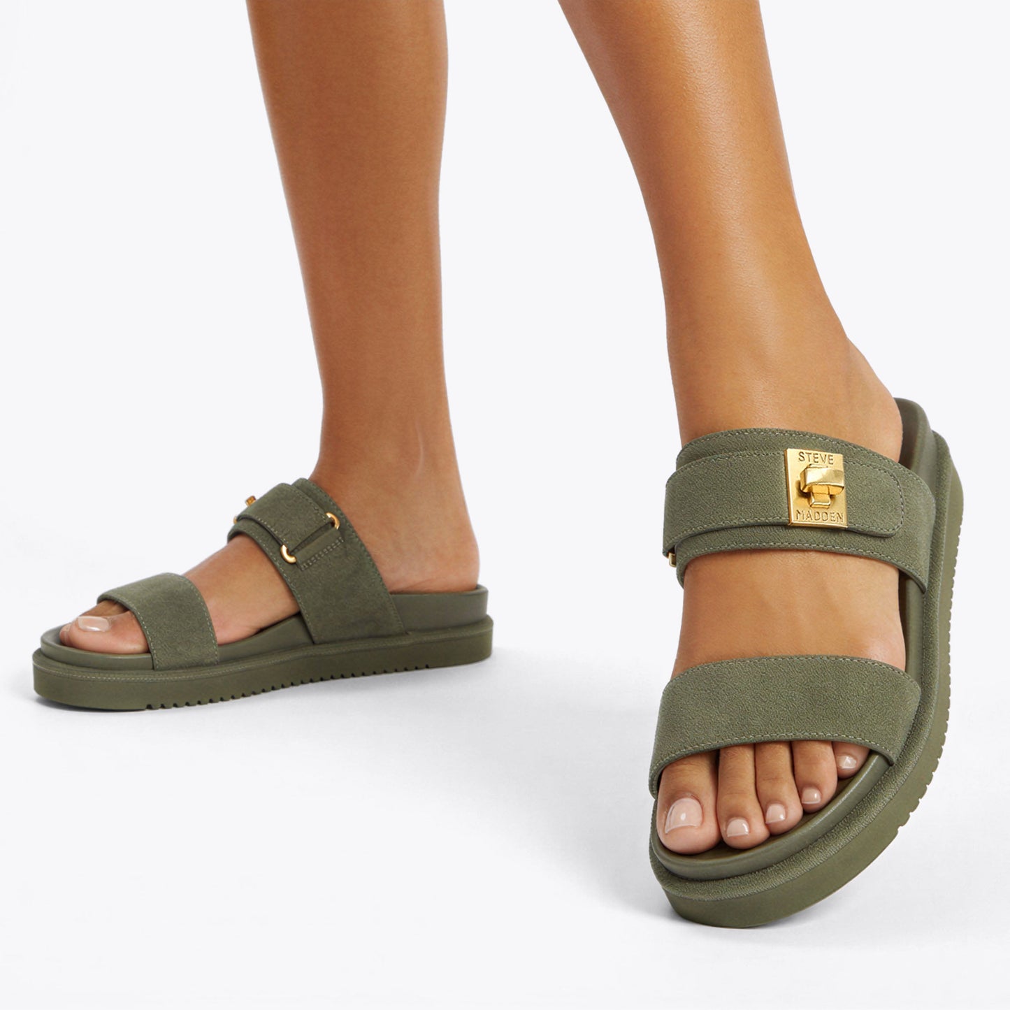 Take Two Khaki Suede