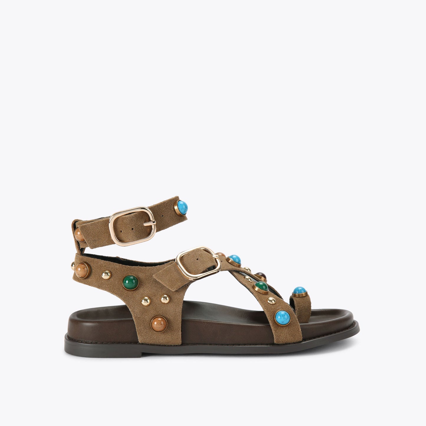 Linear Brown Suede