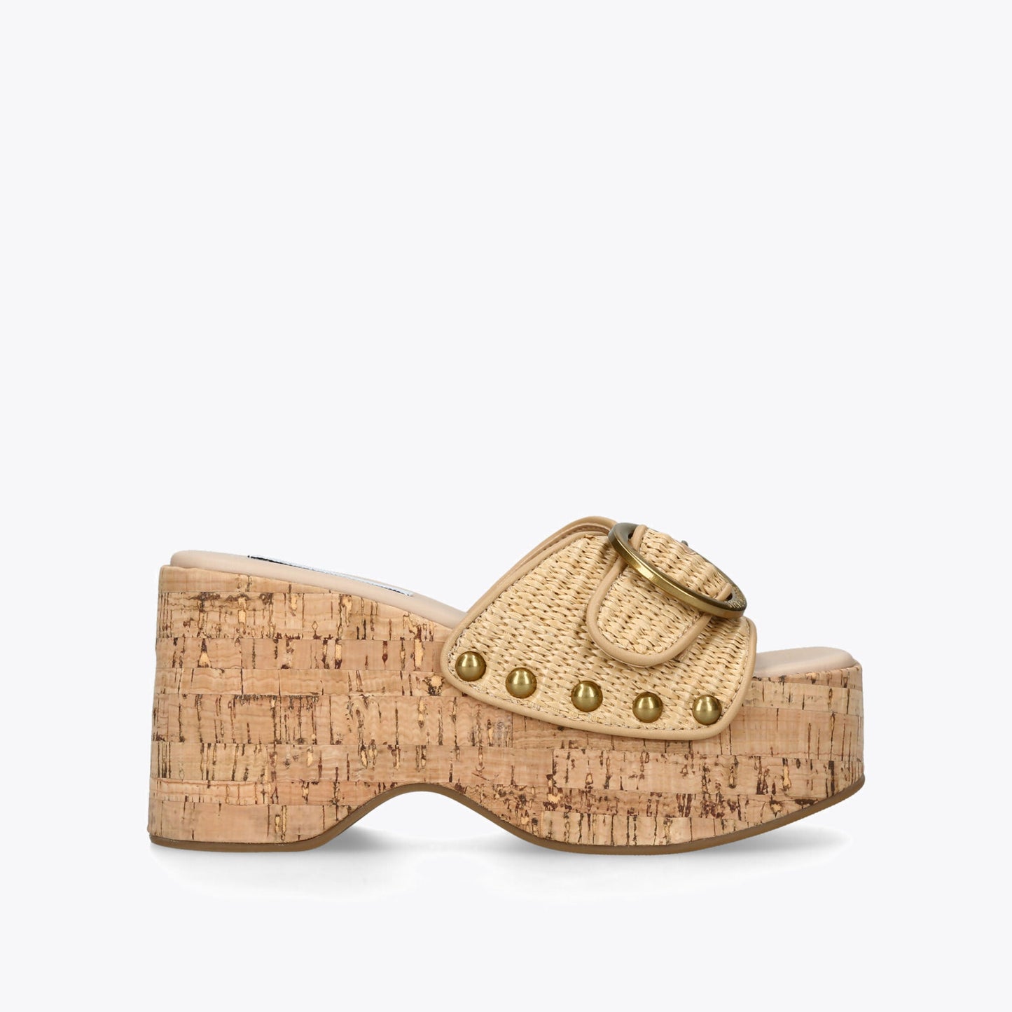 Pedestal Beige Raffia