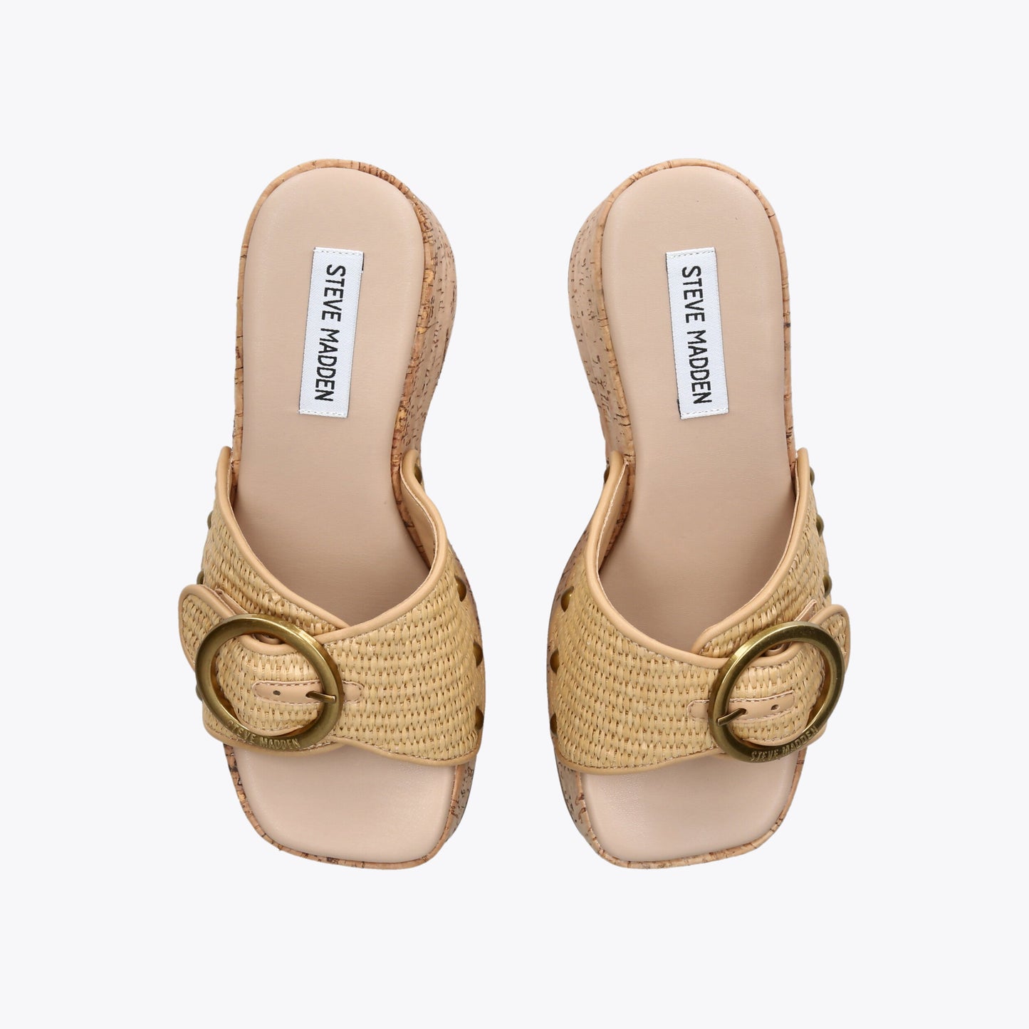Pedestal Beige Raffia