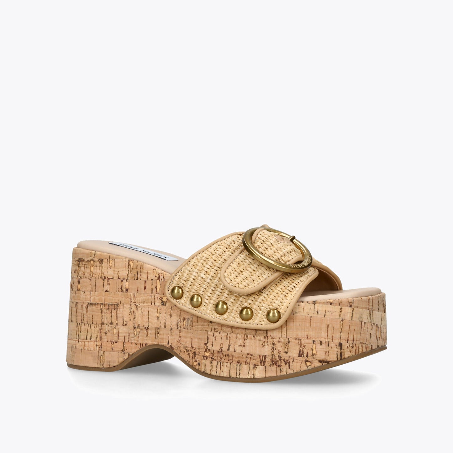 Pedestal Beige Raffia