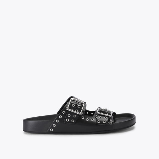 Abbot Black Leather