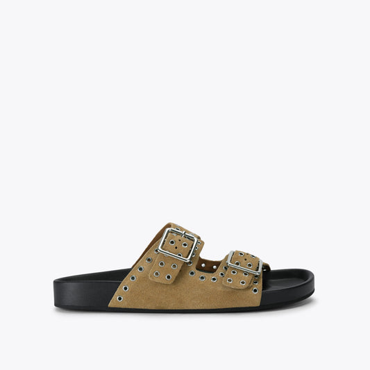 Abbot Taupe Suede