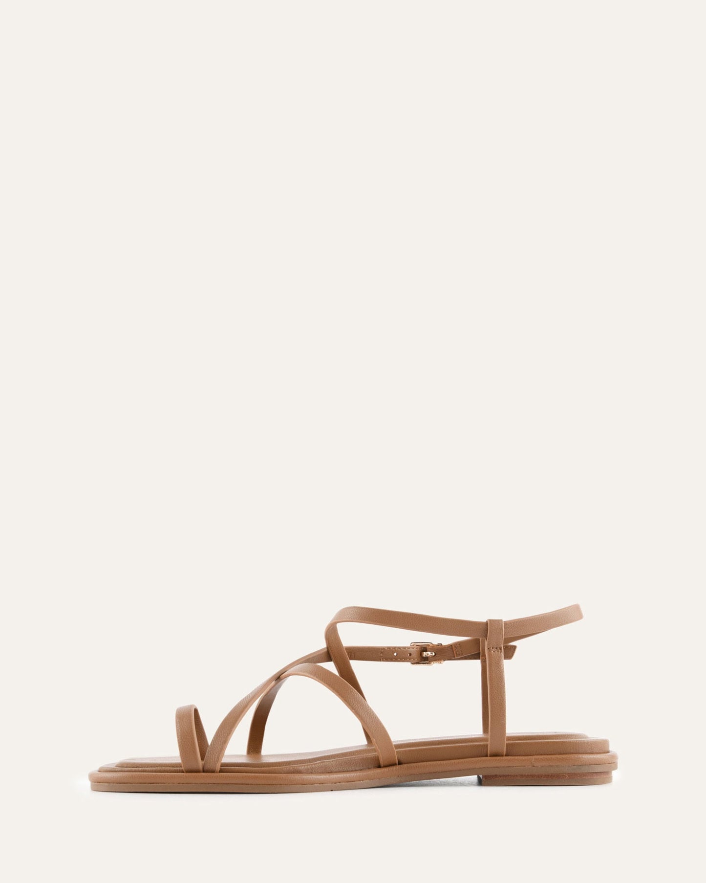 AVEN FLAT SANDALS TUSCAN TAN LEATHER