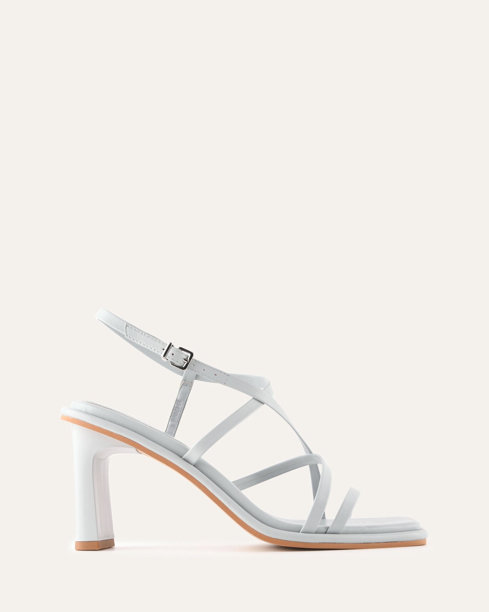 BASK HIGH HEEL SANDALS DUSK BLUE LEATHER