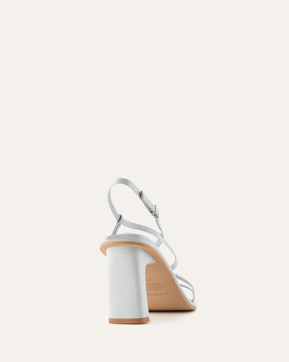 BASK HIGH HEEL SANDALS DUSK BLUE LEATHER