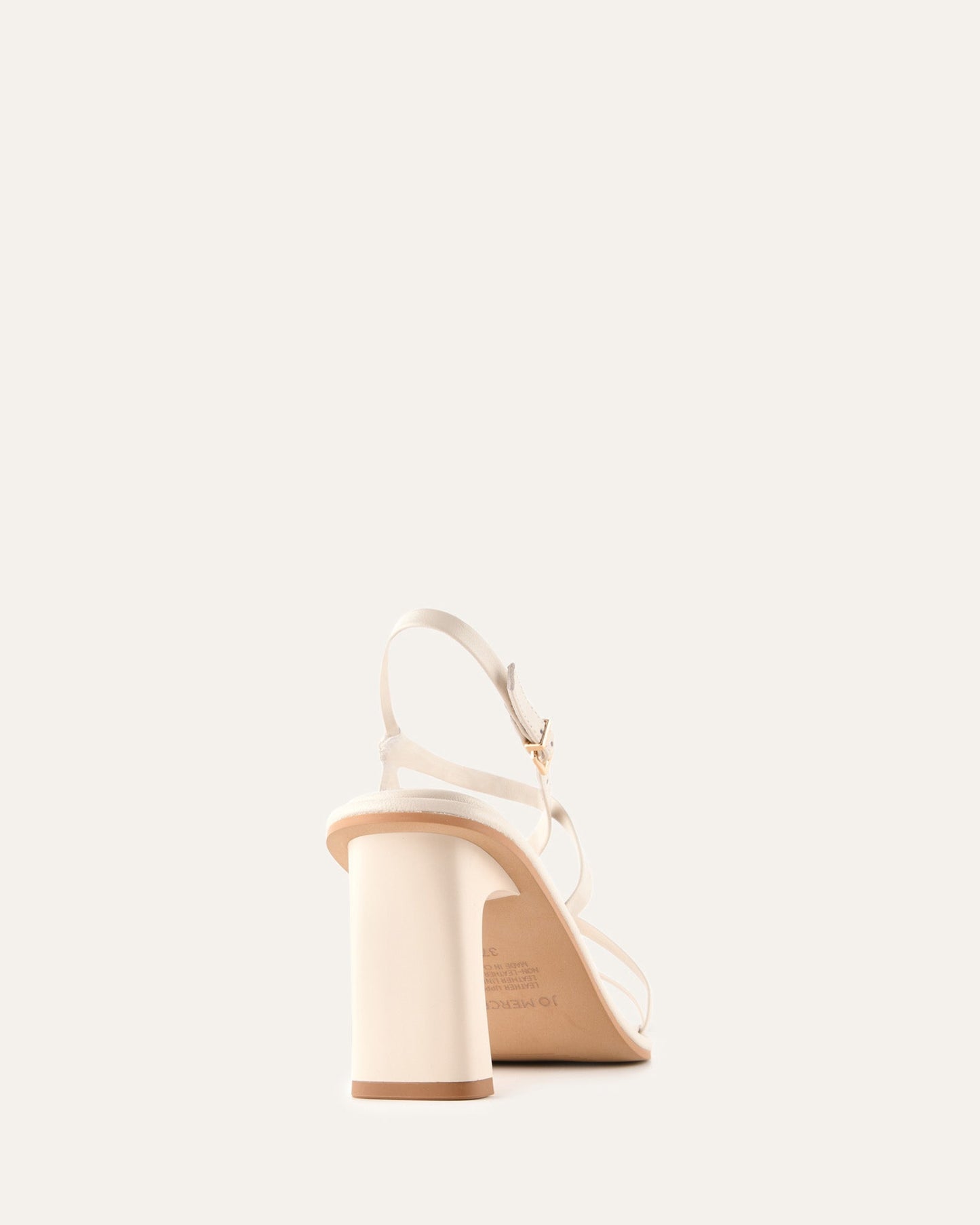 BASK HIGH HEEL SANDALS OFF WHITE LEATHER
