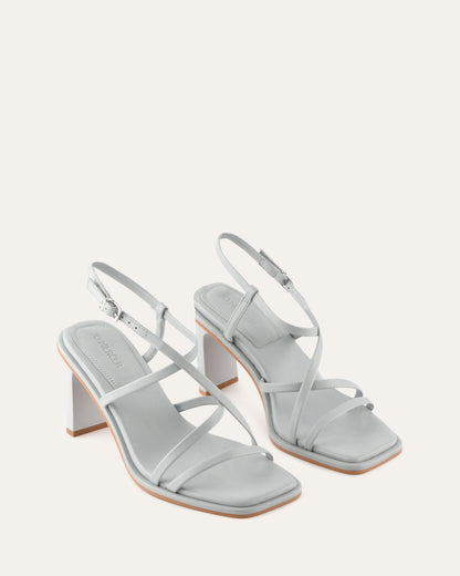BASK HIGH HEEL SANDALS DUSK BLUE LEATHER
