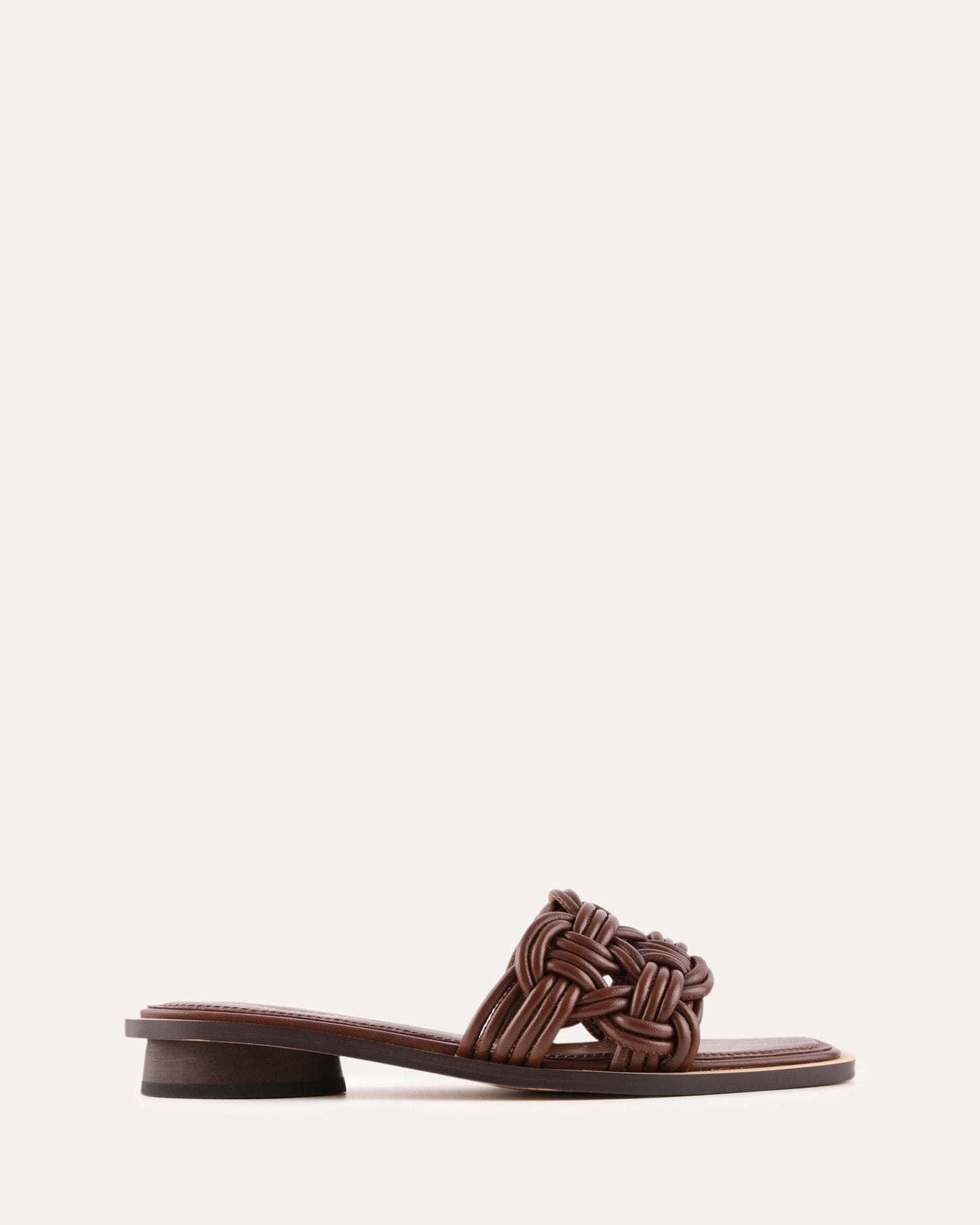 CORTA FLAT SANDALS PECAN LEATHER