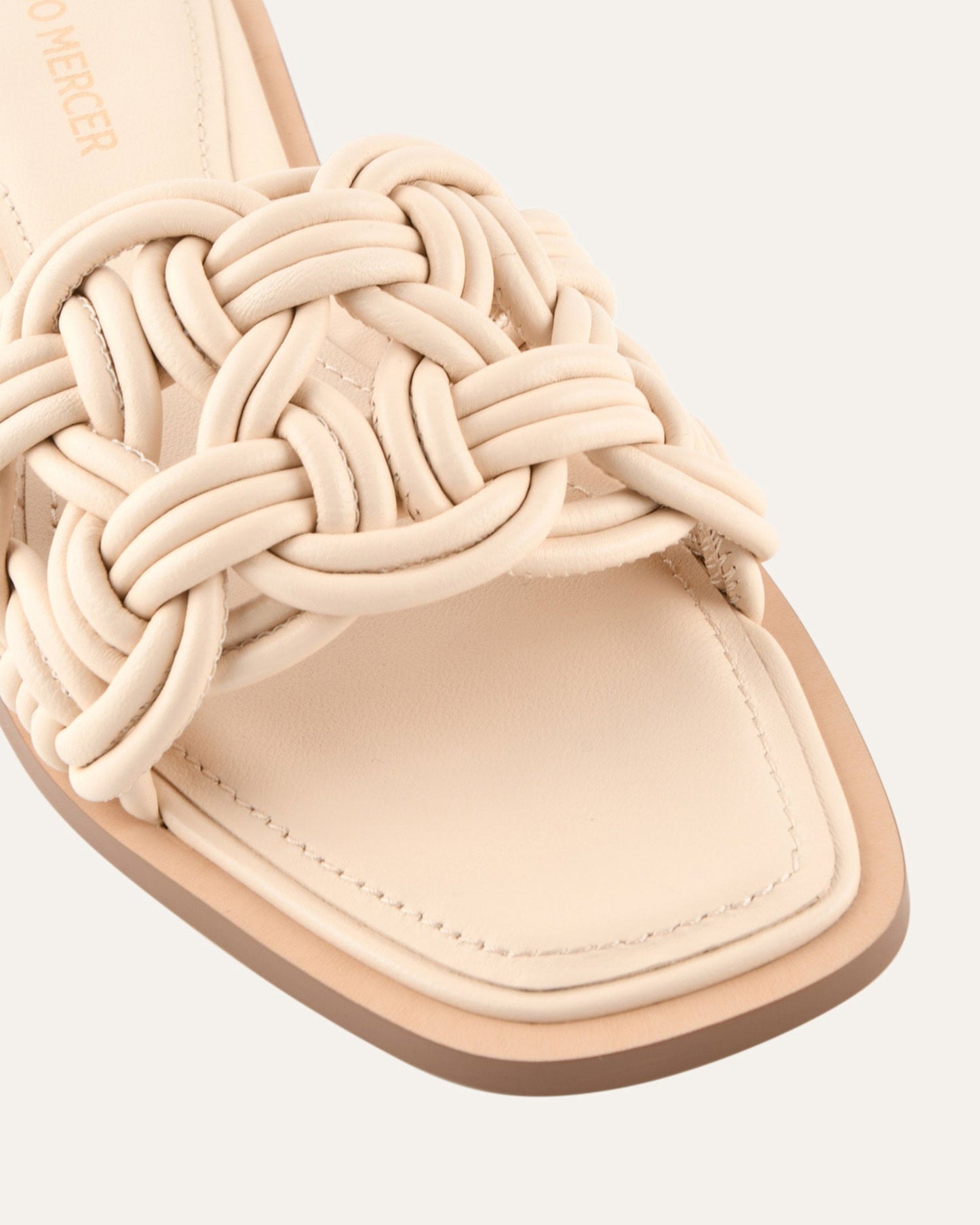 CORTA FLAT SANDALS VANILLA LEATHER
