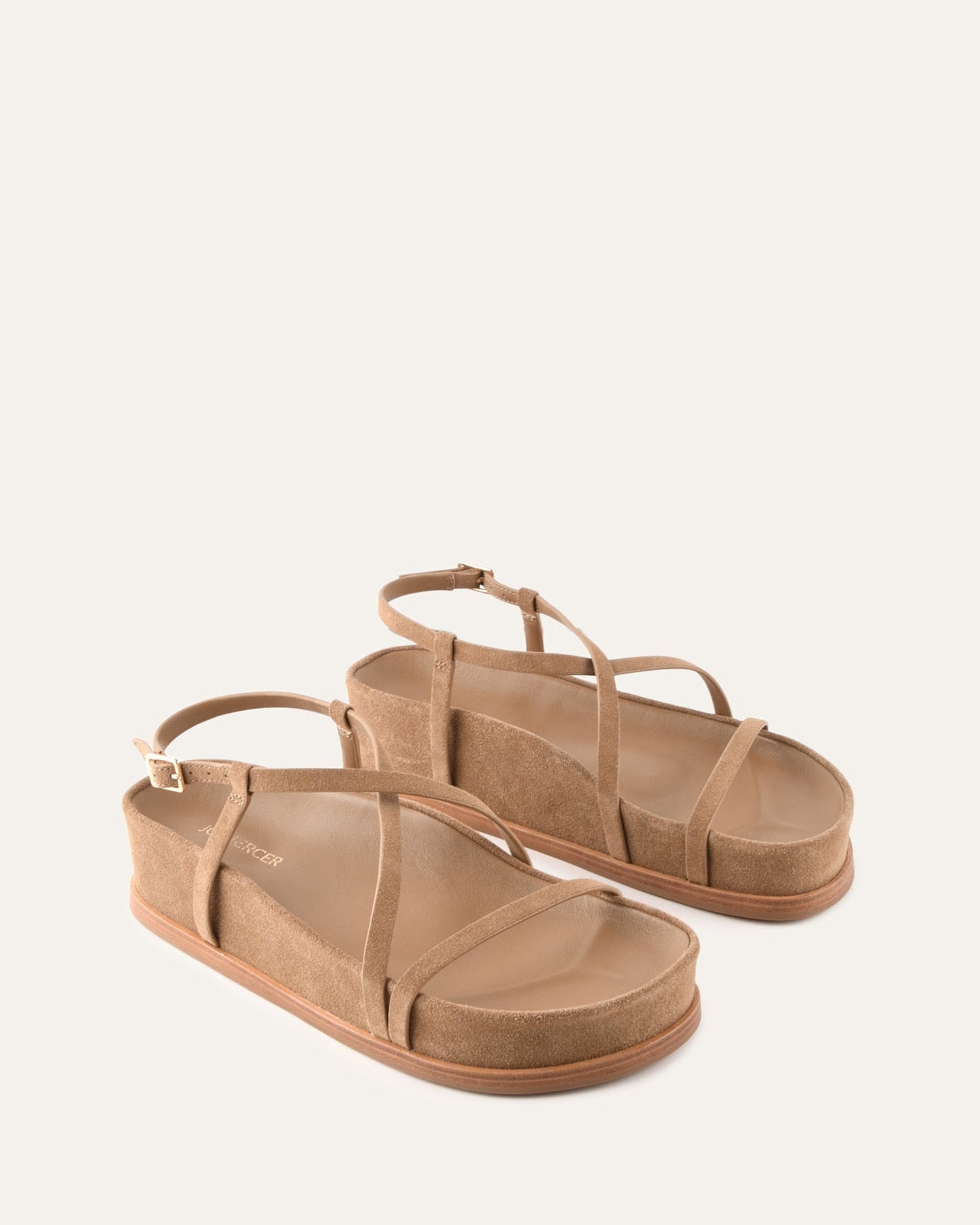 ELK FLAT SANDALS LATTE SUEDE
