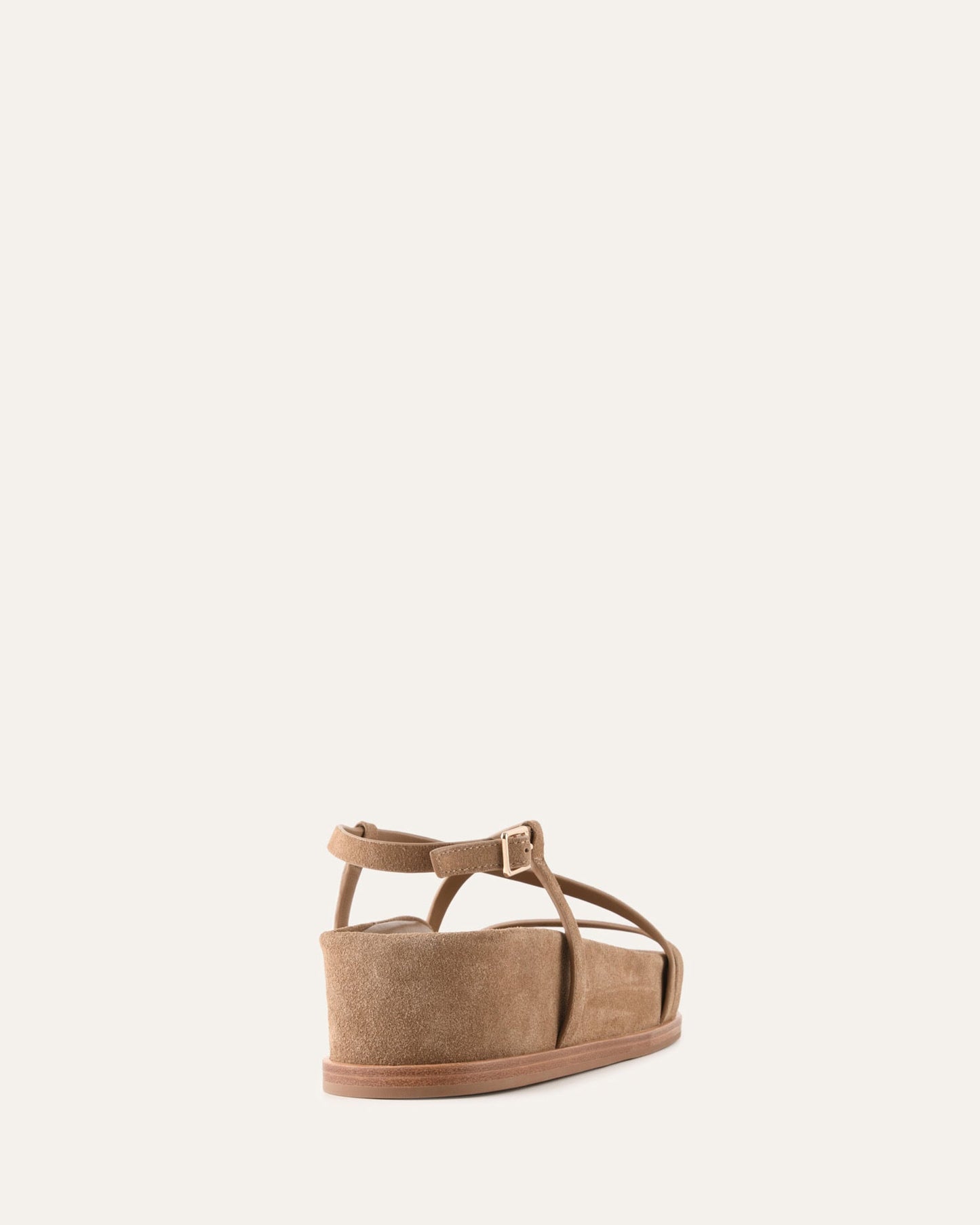 ELK FLAT SANDALS LATTE SUEDE