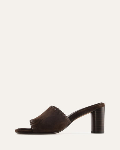 ELSA MID SANDALS CHOCOLATE SUEDE