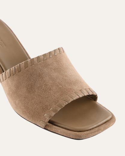 ELSA MID SANDALS LATTE SUEDE