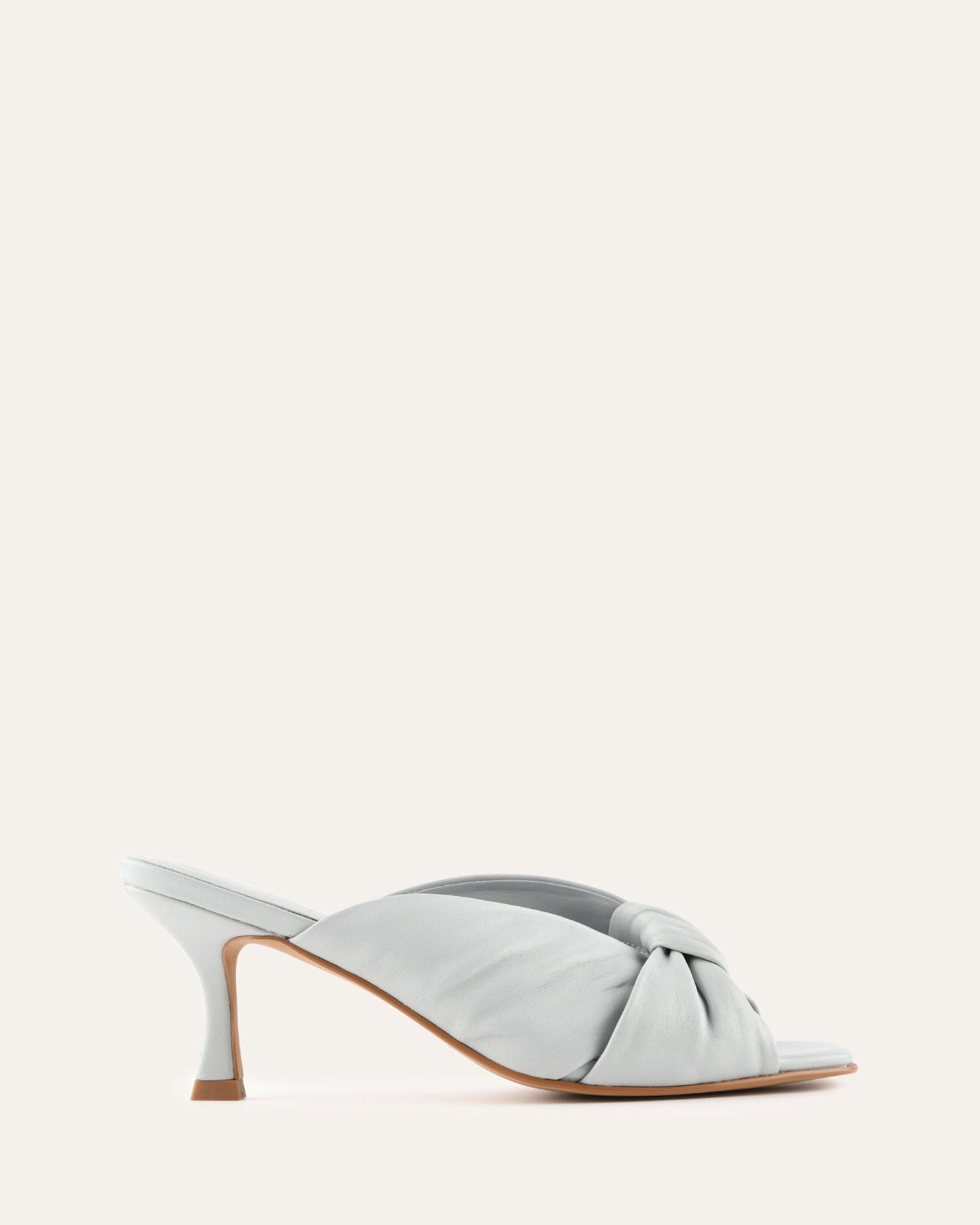 ESSENCE MID HEEL SANDALS DUSK BLUE LEATHER