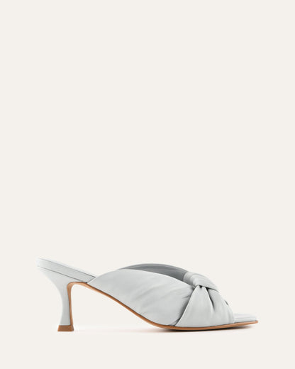ESSENCE MID HEEL SANDALS DUSK BLUE LEATHER