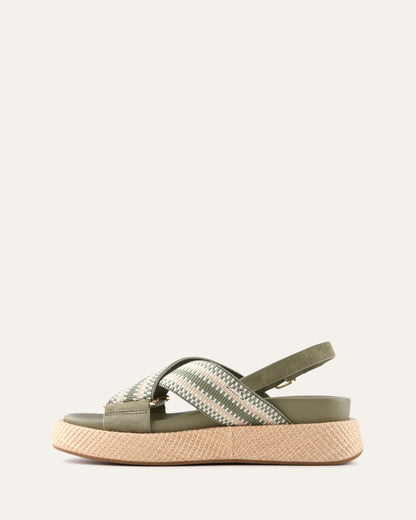 MARLEY FLAT SANDALS SAGE MULTI