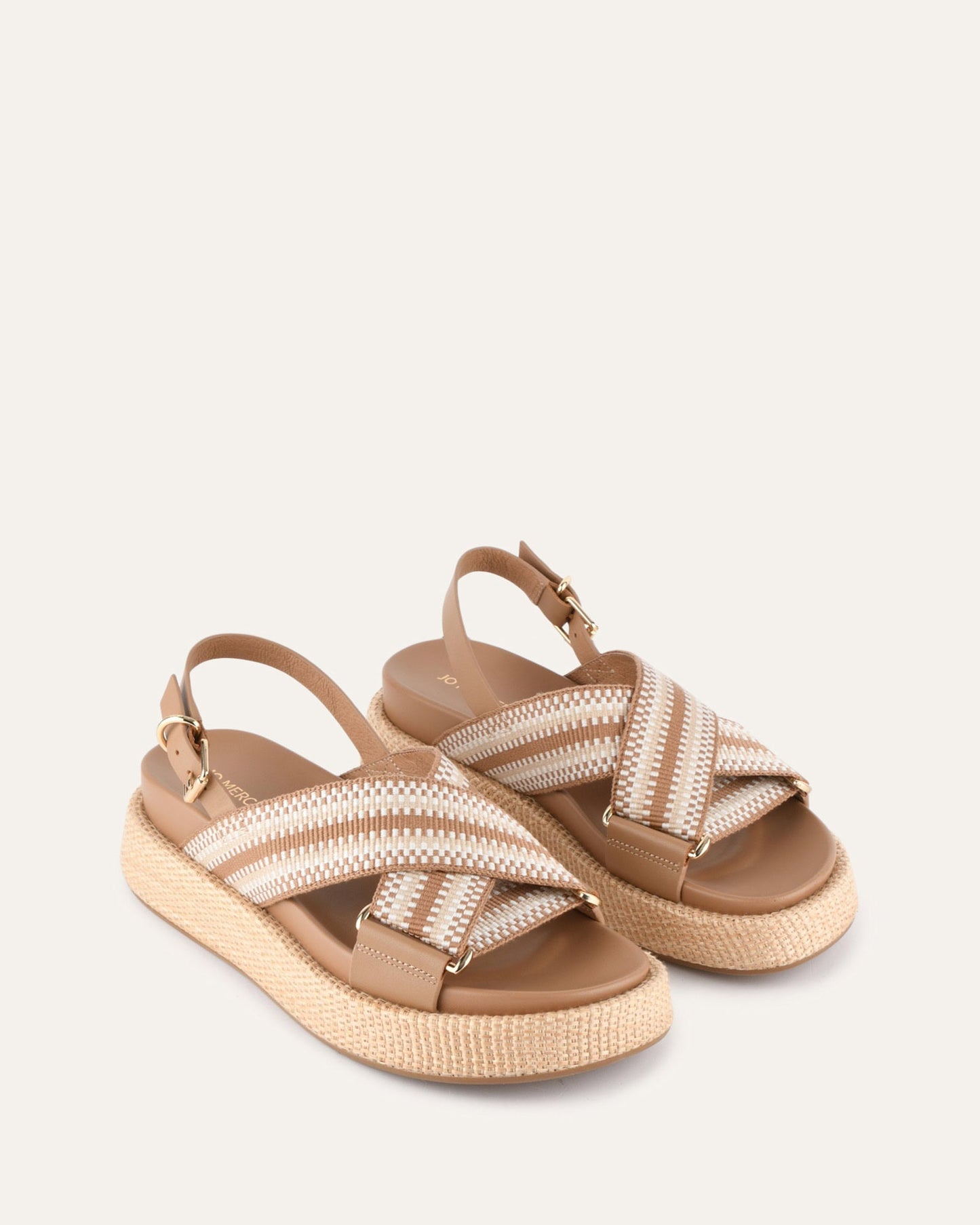 MARLEY FLAT SANDALS TAN MULTI