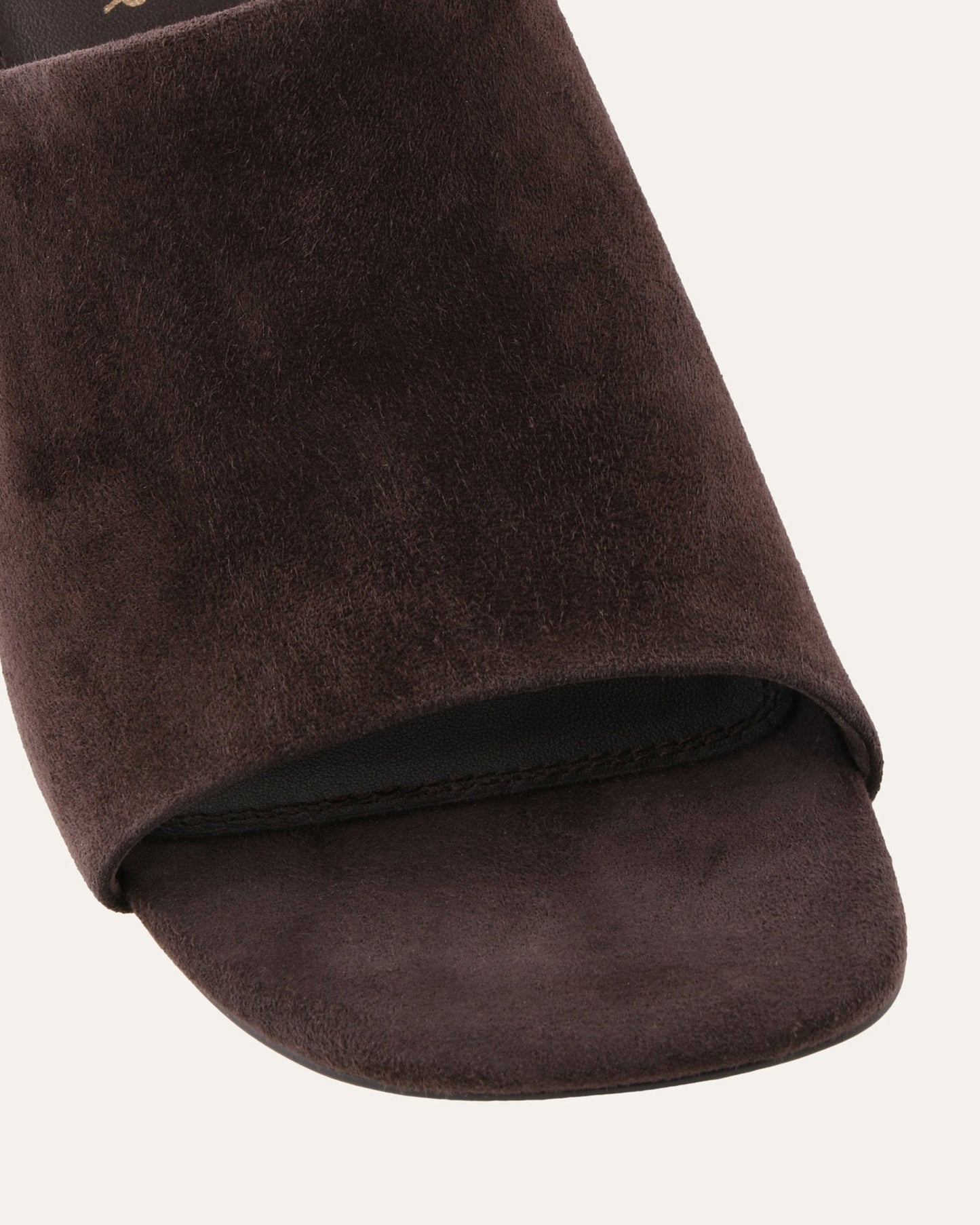 MENA MID HEEL SANDALS BITTER CHOC SUEDE