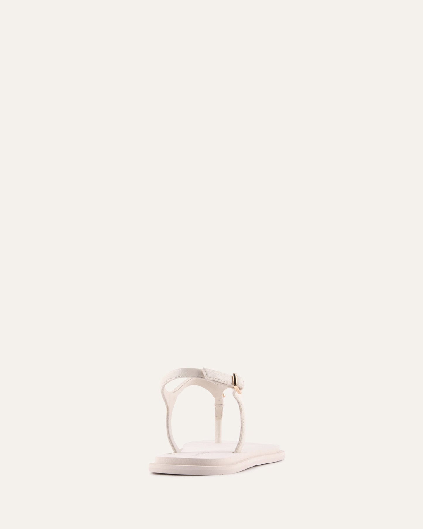 MIRO FLAT SANDALS OFF WHITE LEATHER
