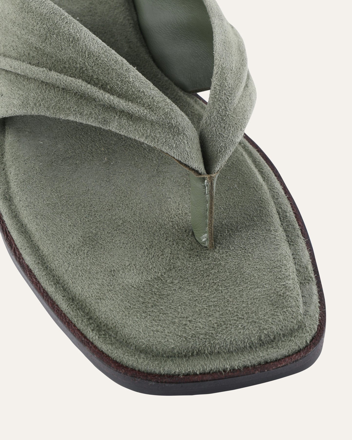REGGIE FLAT SANDALS SAGE SUEDE
