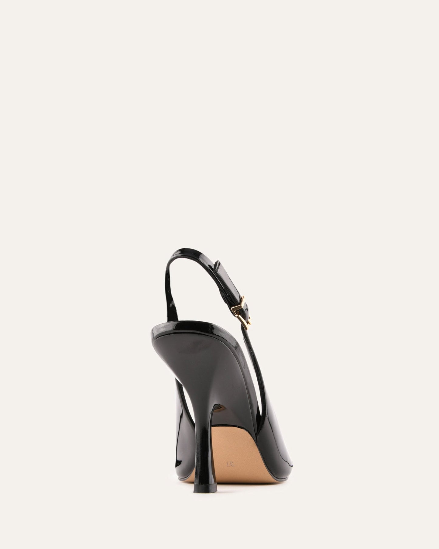 RHODA HIGH HEEL SANDALS BLACK PATENT