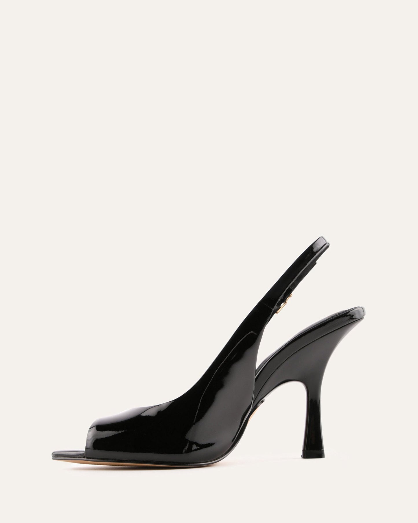 RHODA HIGH HEEL SANDALS BLACK PATENT