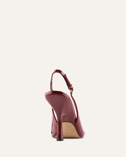 RHODA HIGH HEEL SANDALS RUBY RED PATENT