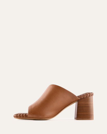 SIENNA MID HEEL SANDALS TUSCAN TAN LEATHER