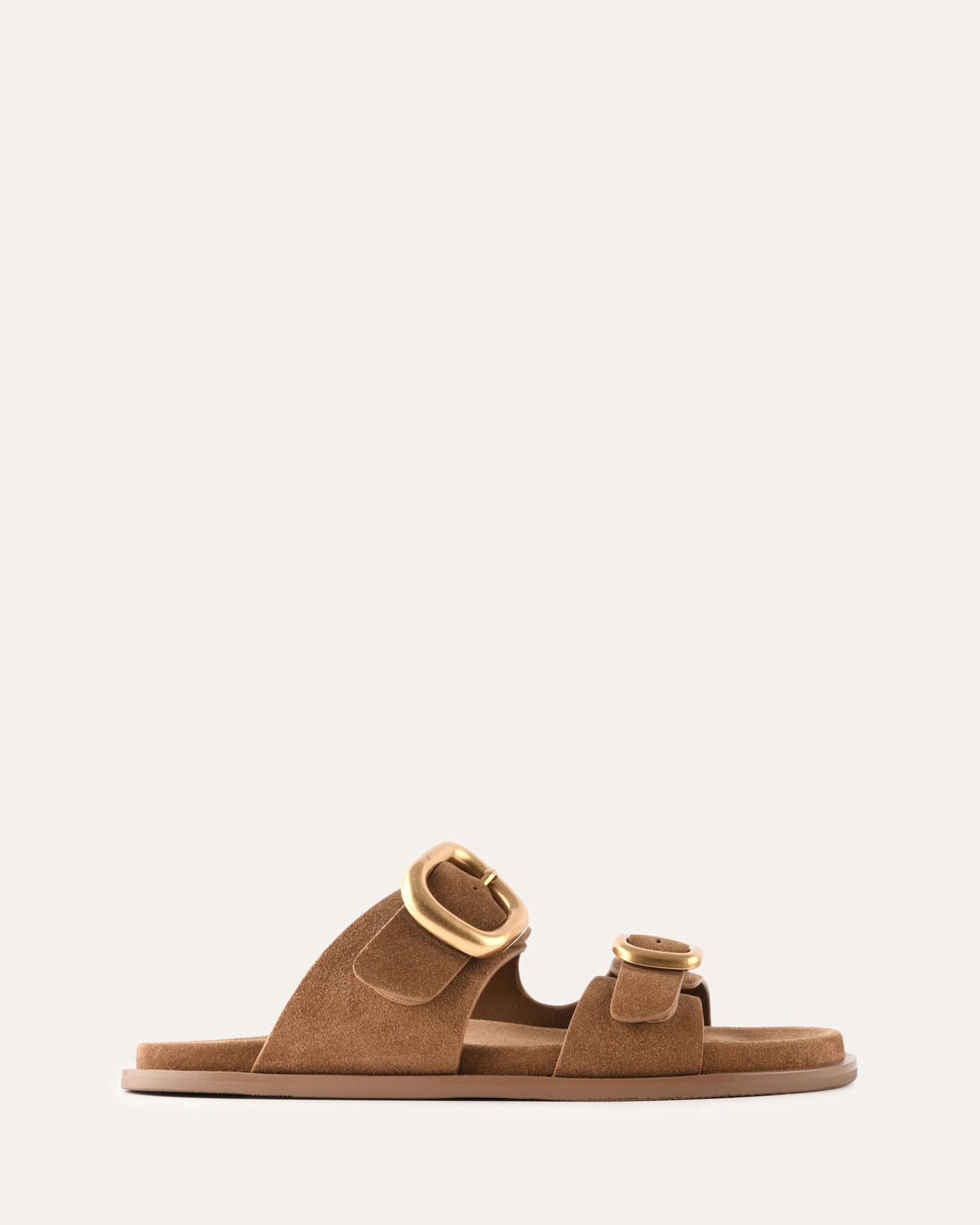 SOL FLAT SANDALS BISCUIT SUEDE