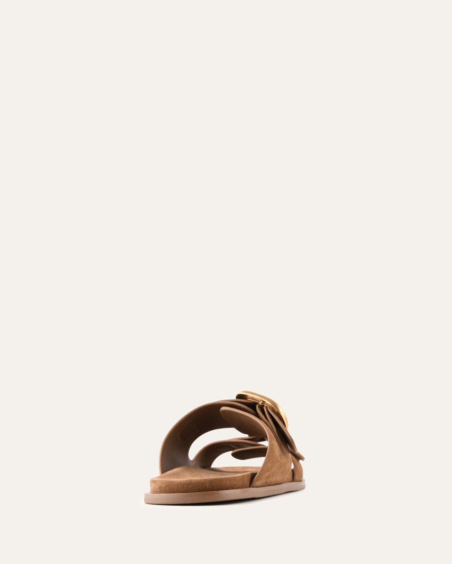 SOL FLAT SANDALS BISCUIT SUEDE