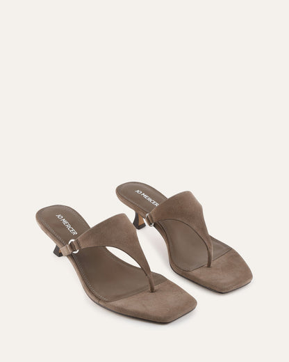 TOKEN LOW HEEL SANDALS ASH SUEDE