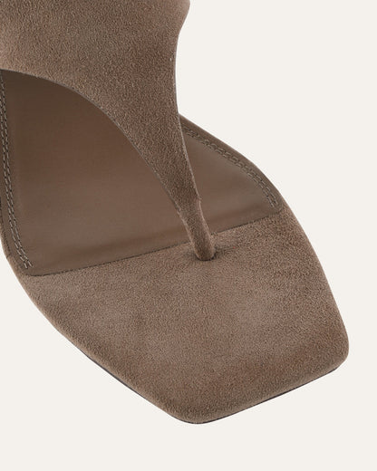 TOKEN LOW HEEL SANDALS ASH SUEDE