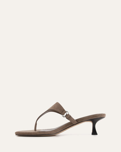 TOKEN LOW HEEL SANDALS ASH SUEDE