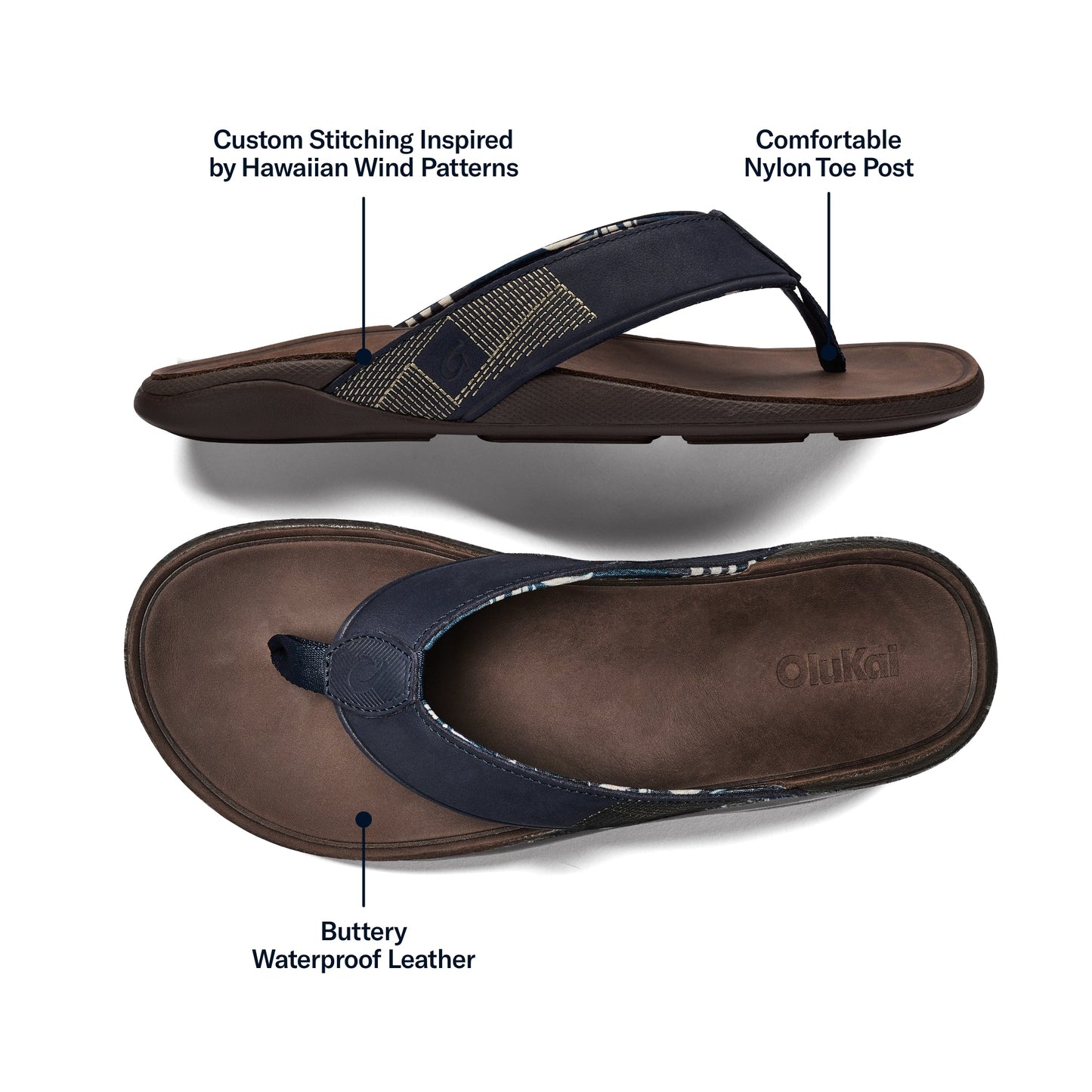 Tuahine - Trench Blue / Dark Wood