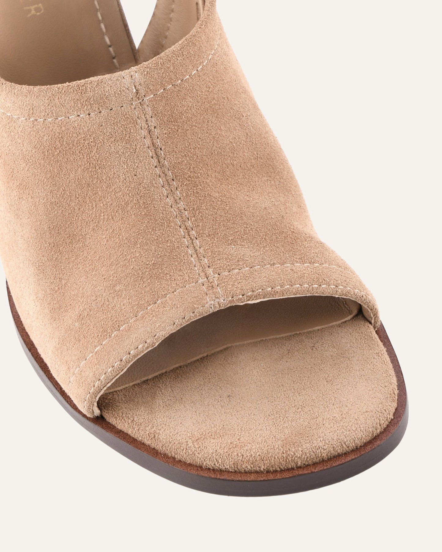 VALARIE HIGH HEEL SANDALS LATTE SUEDE