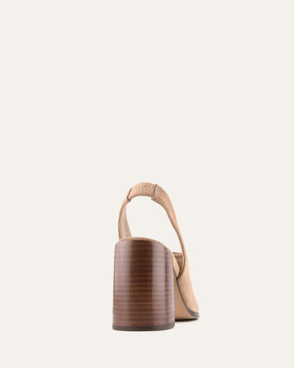 VALARIE HIGH HEEL SANDALS LATTE SUEDE