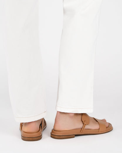HAYES FLAT SANDALS TOFFEE LEATHER