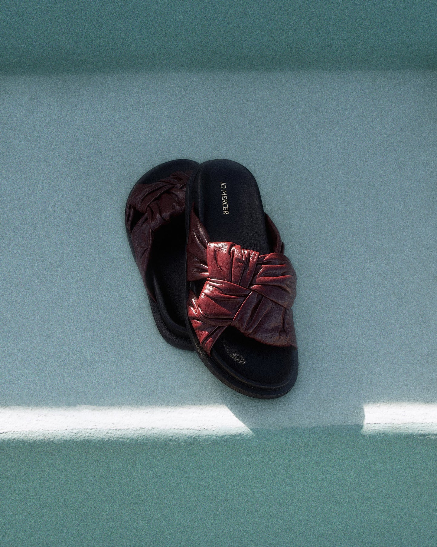 OLLIE FLAT SANDALS MULBERRY LEATHER