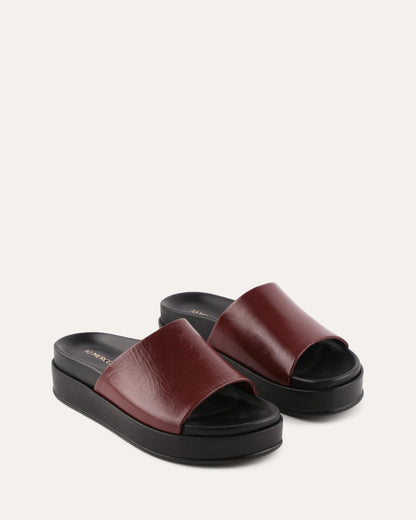 WESLEY FLAT SANDALS MULBERRY LEATHER