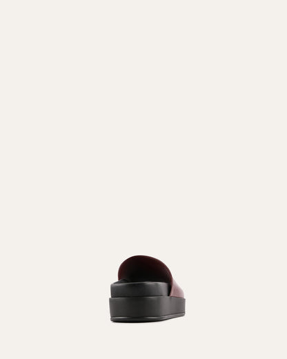 WESLEY FLAT SANDALS MULBERRY LEATHER