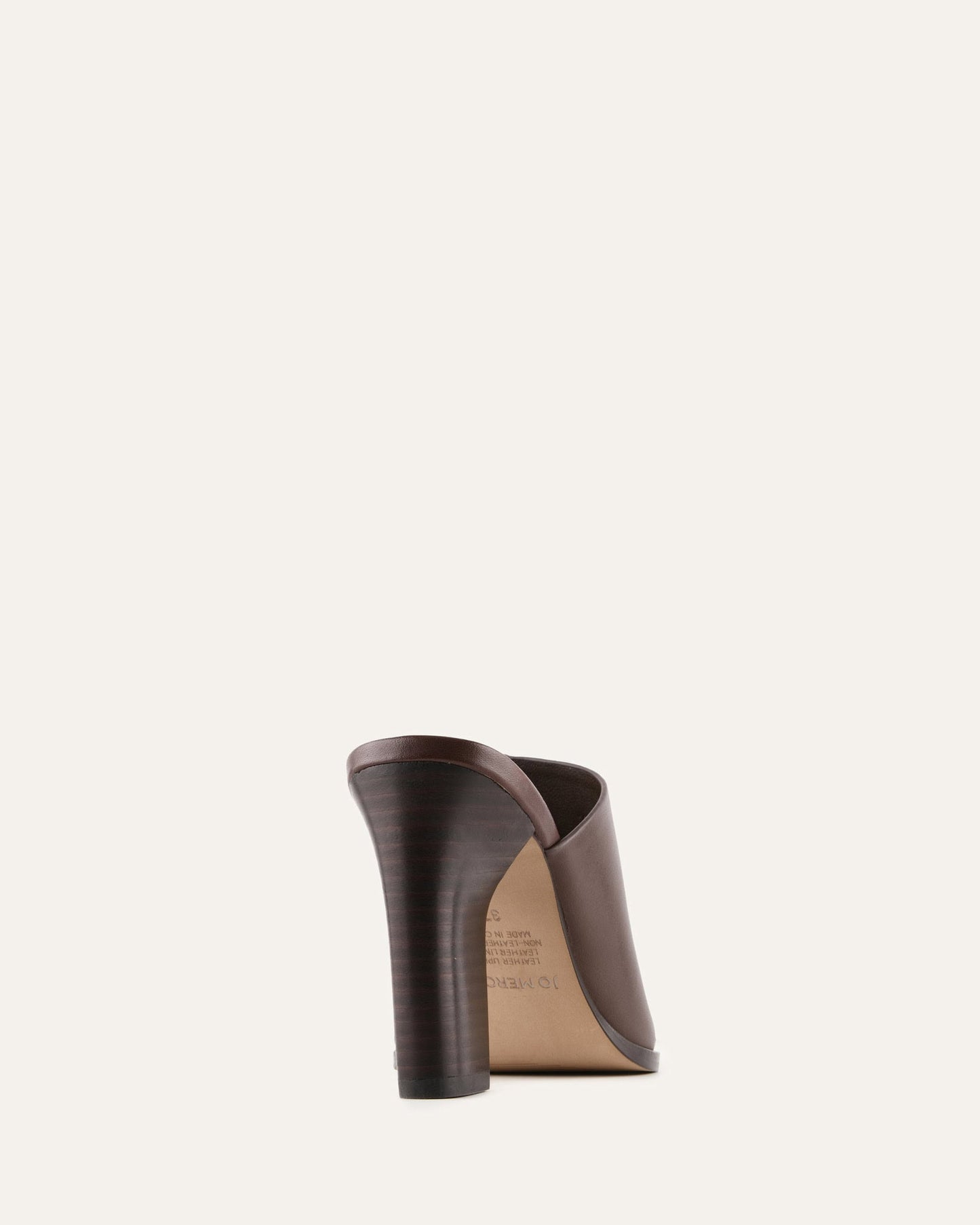 ZULU HIGH HEEL SANDALS BITTER CHOC LEATHER