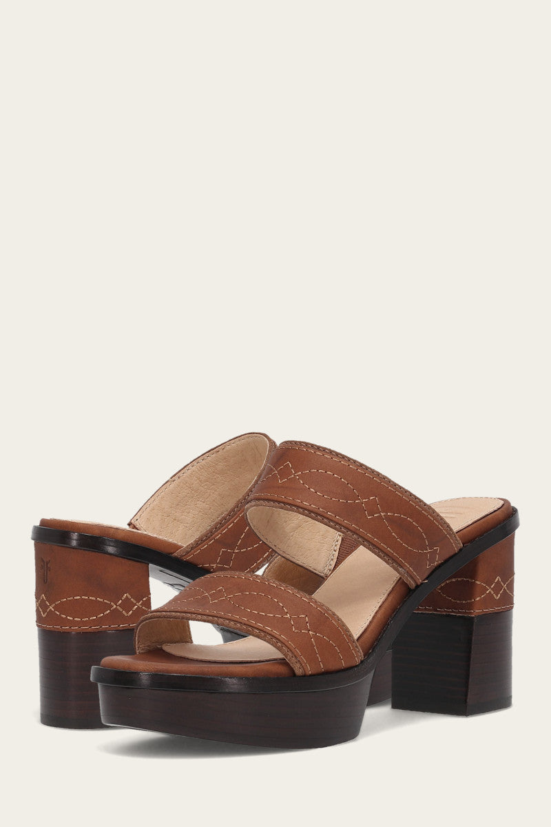 Pipa Woodstock 2 Band Platform Sandal - Pre-Loved